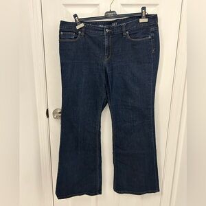 Anne Taylor LOFT Women's Flared Blue Jeans, Sz 14